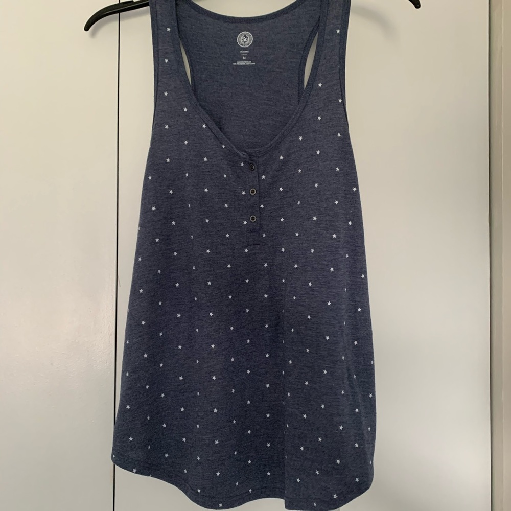 Navy Blue Stars Tank